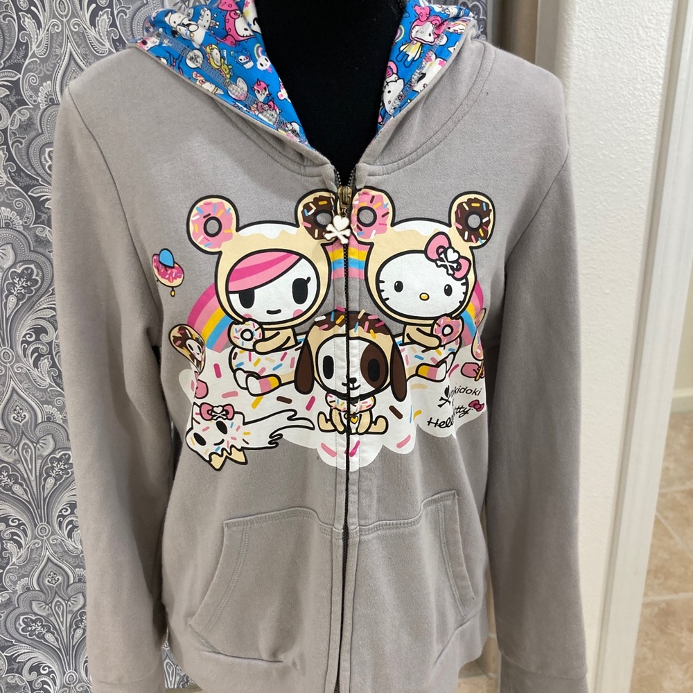 Large Tokidoki hello kitty hoodie like new